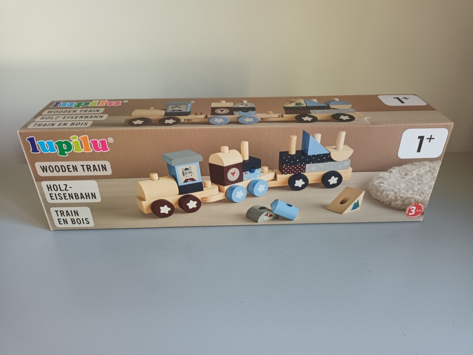 Nieuwe Lupilu Houten Trein vormentrein stapeltrein nieuw, Kinderen en Baby's, Speelgoed | Houten speelgoed, Ophalen of Verzenden