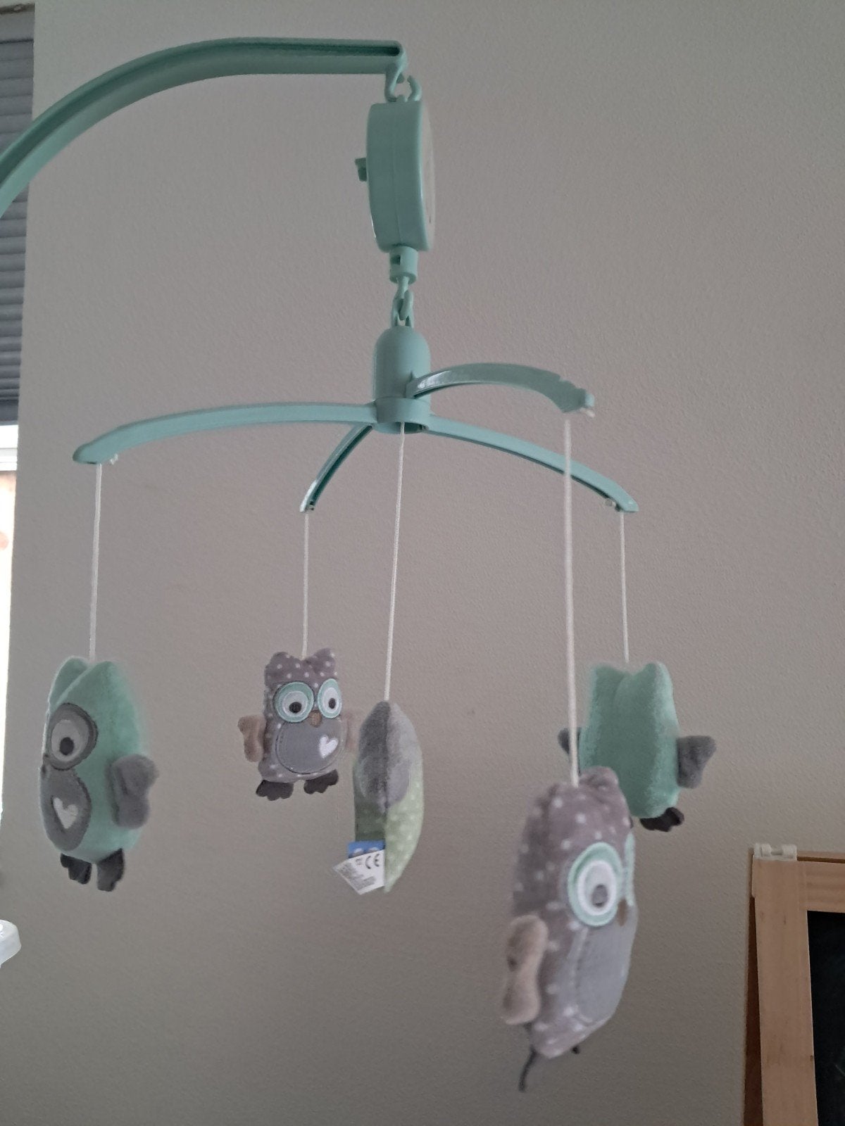 Box muziekmobiel, uiltjes, Tiamo, mintgroen, Ophalen of Verzenden, Zo goed als nieuw, Overige typen