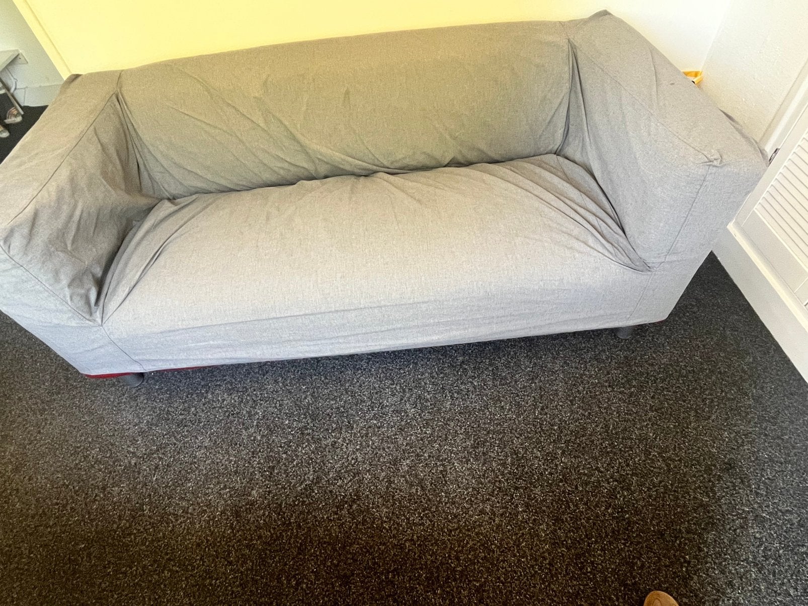 Gratis bank incl hoes ophalen in Arnhem, Ophalen, Gebruikt, 75 tot 100 cm, Tweepersoons