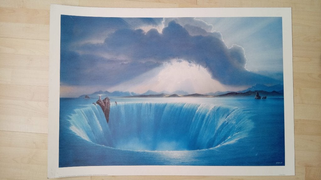 Reproductie Lichtvuur (H. W. Sahm) 100 x 70cm, Ophalen, Overige technieken, Surrealisme, Landschap