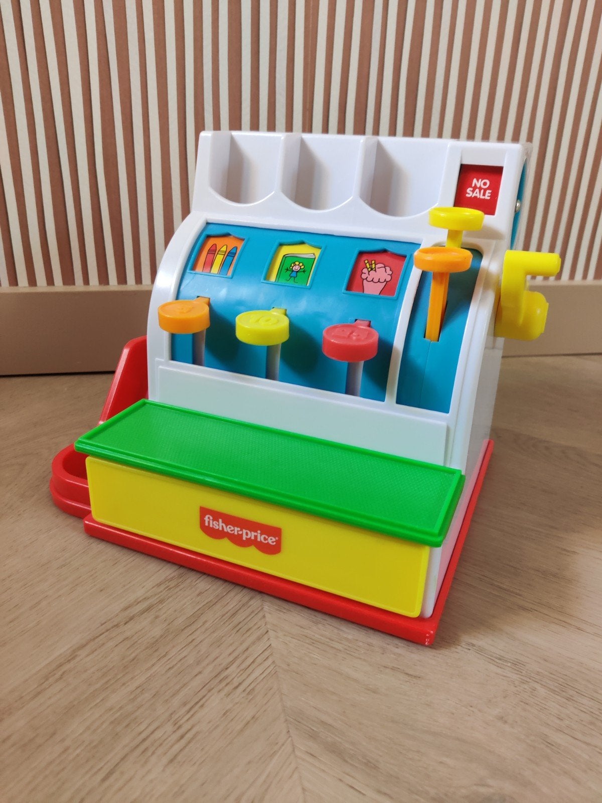 Fisher-Price Kassa Speelgoed met Munten, Ophalen, Zo goed als nieuw, Speelset