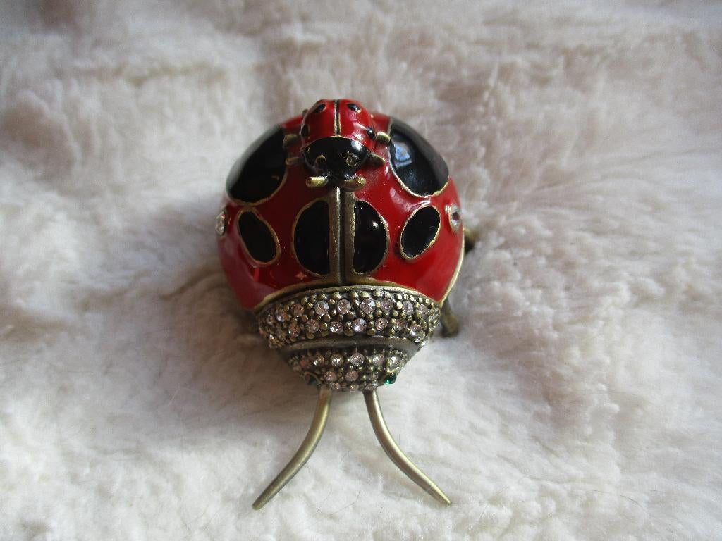 sieraden doosje lieveheersbeestje, Ophalen of Verzenden, Overige materialen, Overige typen