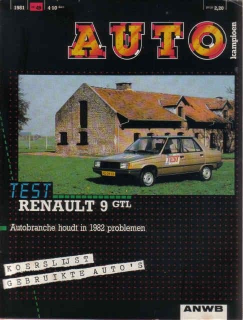 Autokampioen 49 1981 : Renault 9 GTL 9GTL, Ophalen of Verzenden, Gelezen, Renault