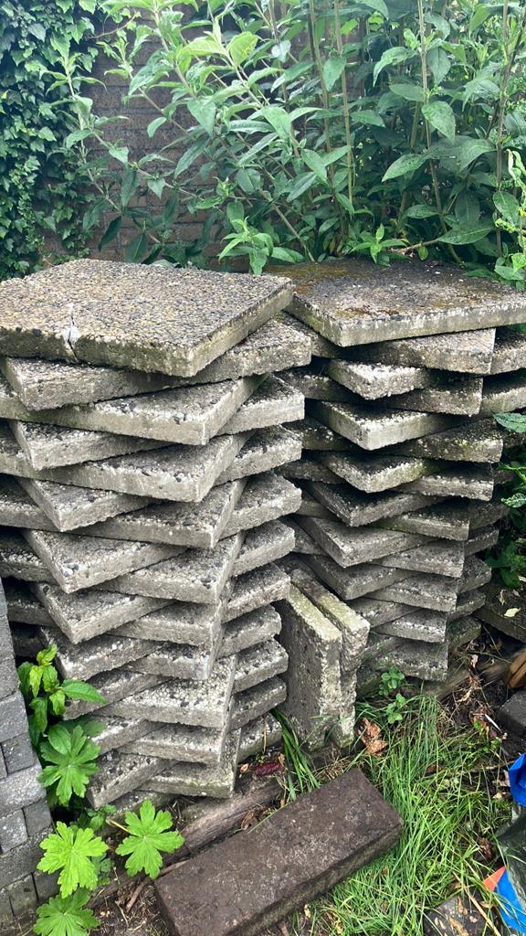 50x50 grindtegels - gratis afhalen, Tuin en Terras, Tegels en Klinkers, Ophalen, Gebruikt, Beton, Terrastegels
