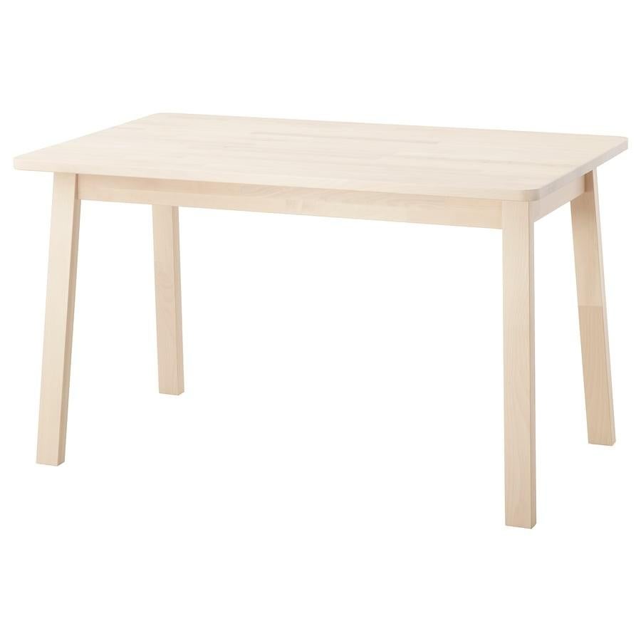 NORRÅKER
Table, birch, 125x74 cm, Huis en Inrichting, Bureaus, Zo goed als nieuw, IKEA, Hout, Beige, Ophalen