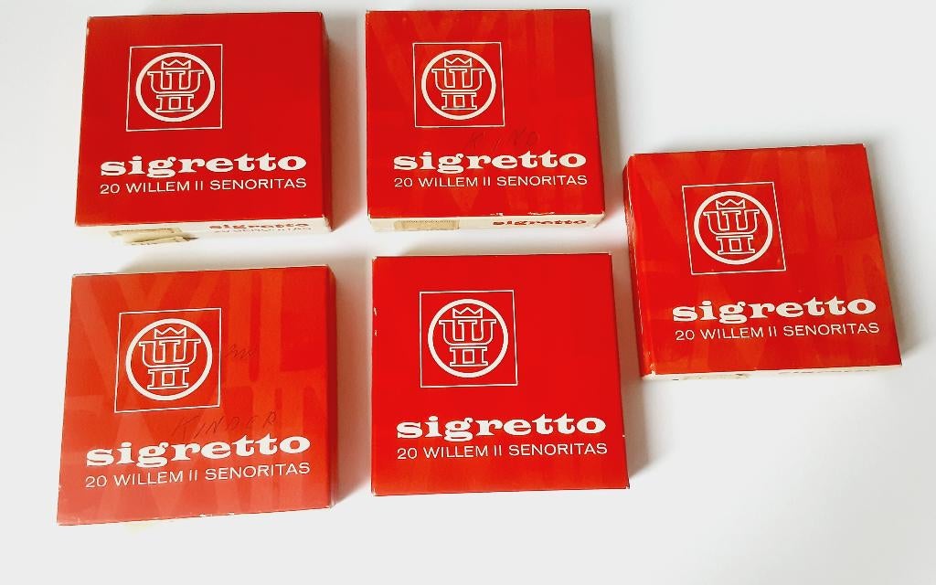 willem 2 assortiment 5 kartonen dozen, Ophalen of Verzenden, Nieuw, Tabaksdoos of Verpakking