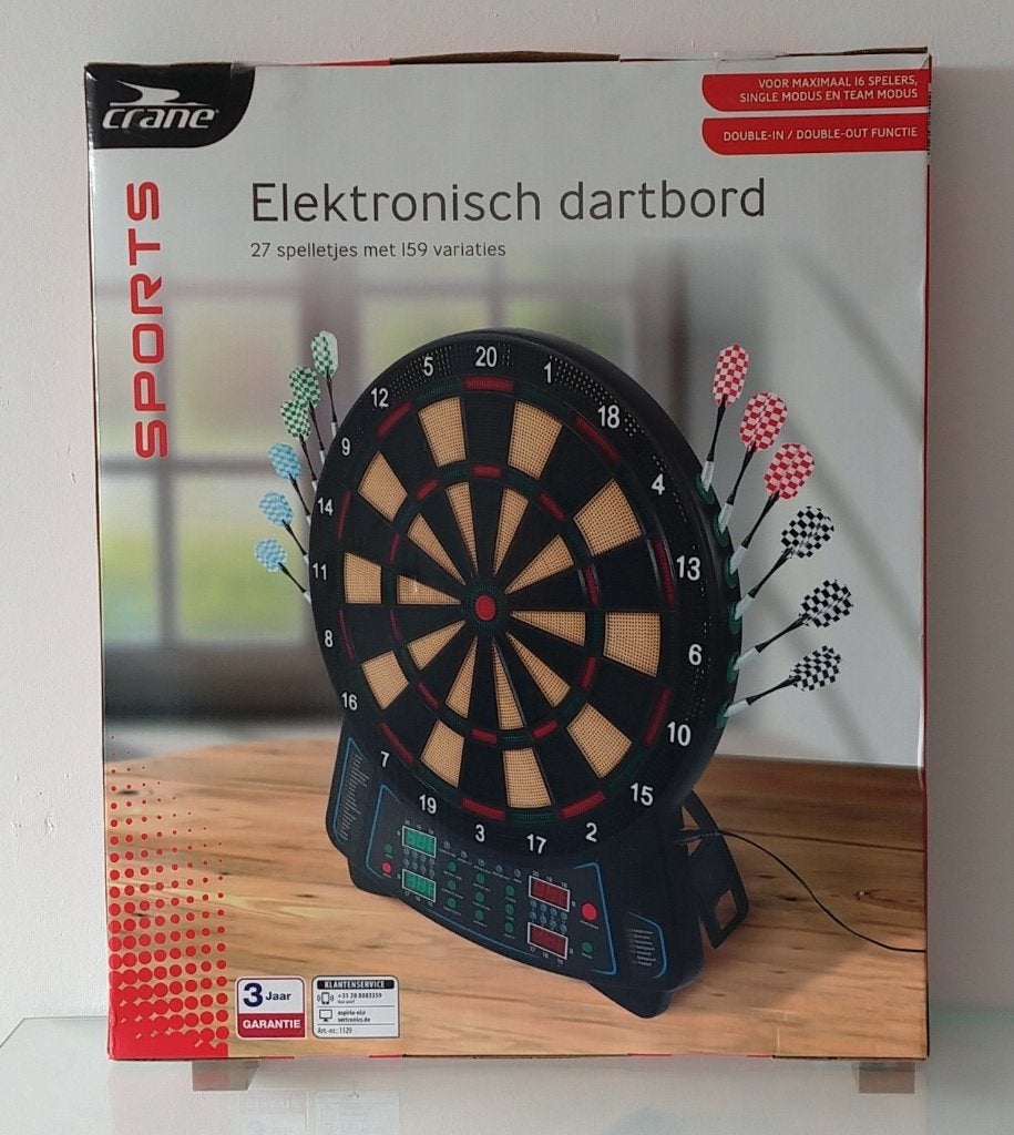 Crane electronisch dart bord,  volgnr 37, Sport en Fitness, Ophalen of Verzenden, Nieuw, Dartbord