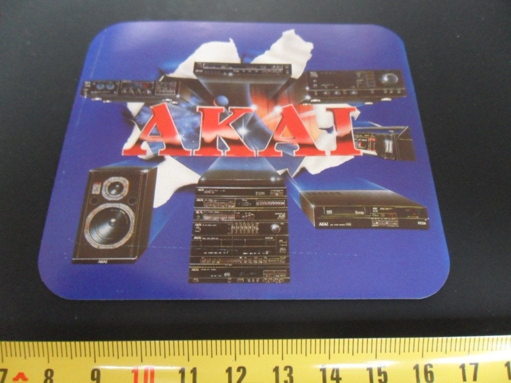 sticker AKAI  Audio Hi-Fi *, Ophalen of Verzenden, Zo goed als nieuw