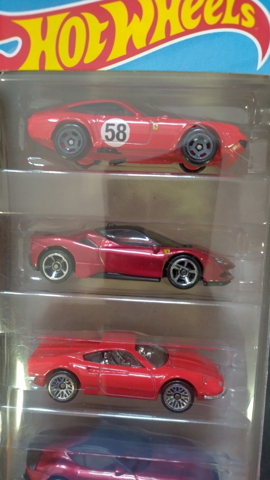 Ferrari F40 Dino 12cilindri 365 SF90 5 Pack Hotwheels Pol, Auto, Verzenden, ., Nieuw