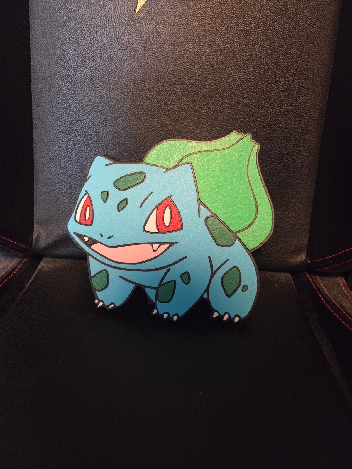 Bulbasaur wanddecoratie voor kinder- of gamekamer, Nieuw, Ophalen of Verzenden, Wanddecoratie, Handgemaakt