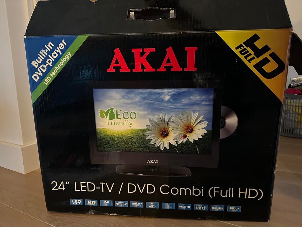Akai led-televisie/DVD combi, Overige merken, 50 Hz, HD Ready (720p), Ophalen of Verzenden