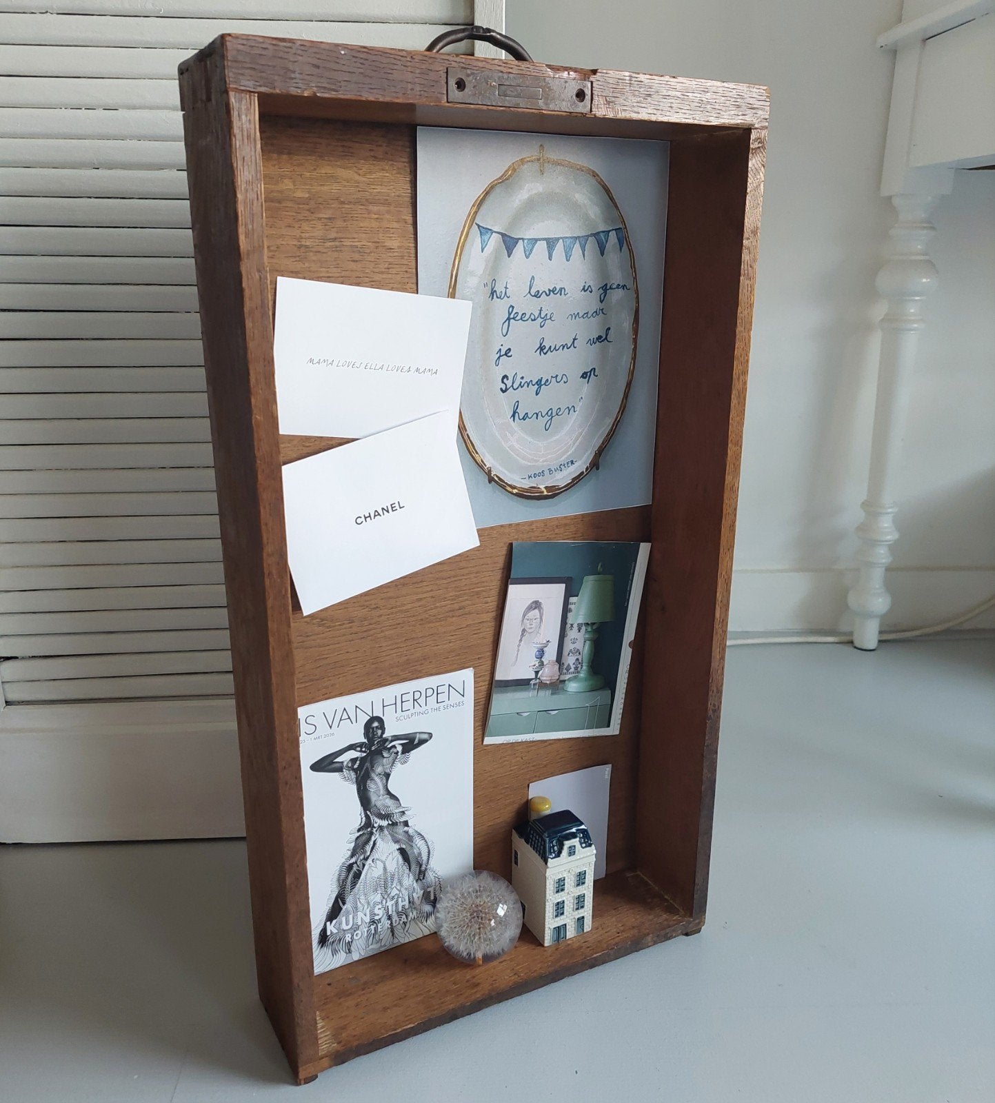 Inspiratie Lade Prikbord Memobord Schilderij Letterbak, Ophalen of Verzenden