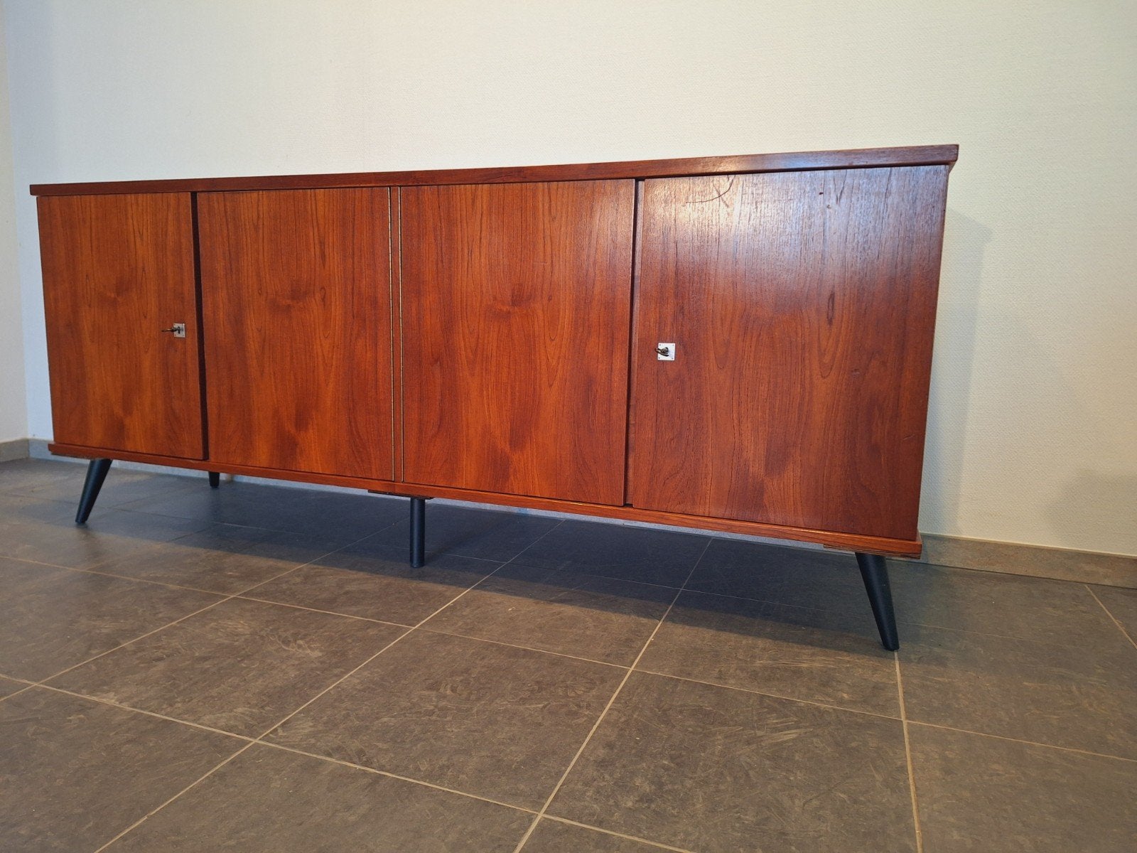 vintage dressoir/sideboard/lowboard midcentury, Huis en Inrichting, Ophalen, Gebruikt, 50 tot 75 cm, 150 tot 200 cm