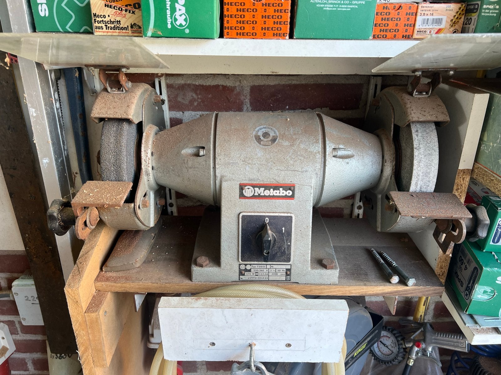 Metabo Werkbankslijpmachine - Type 7210 D, Doe-het-zelf en Verbouw, Ophalen, Gebruikt, Minder dan 700 watt, Werkbankslijpmachine