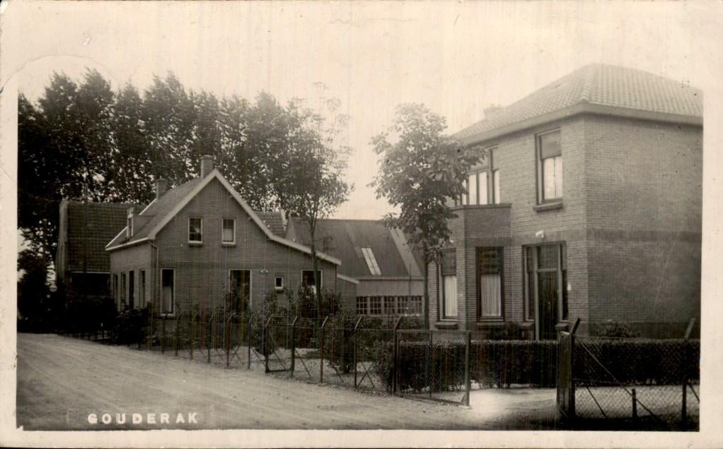 Gouderak - Fotokaart - Bromografia - Huis Straat, Verzamelen, Ansichtkaarten | Nederland, Ophalen of Verzenden, 1920 tot 1940