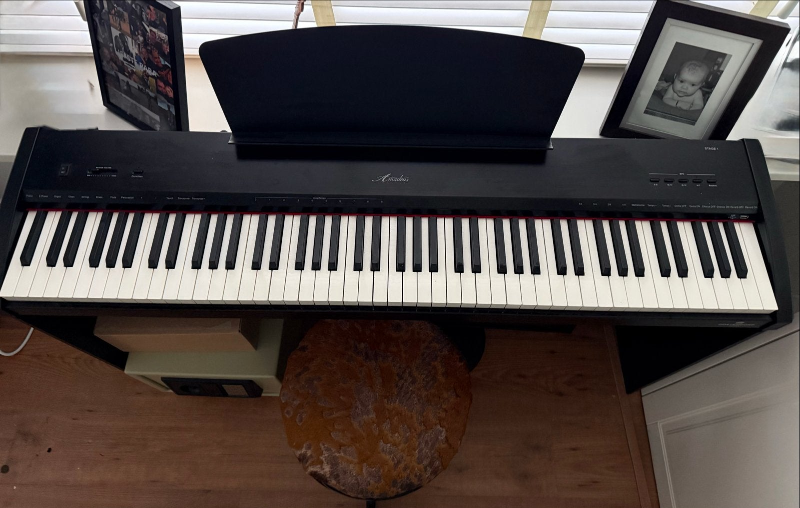 Amadeus Stage 1 Digitaal Piano - Zwart, Ophalen, Zwart, Digitaal, Zo goed als nieuw