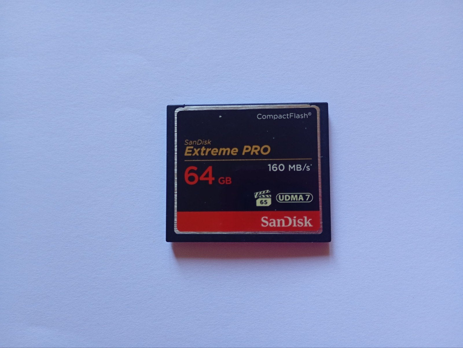 1x CompactFlash Sandisk "extreme pro" 64GB, Audio, Tv en Foto, Ophalen of Verzenden, Zo goed als nieuw, 64 GB, Fotocamera