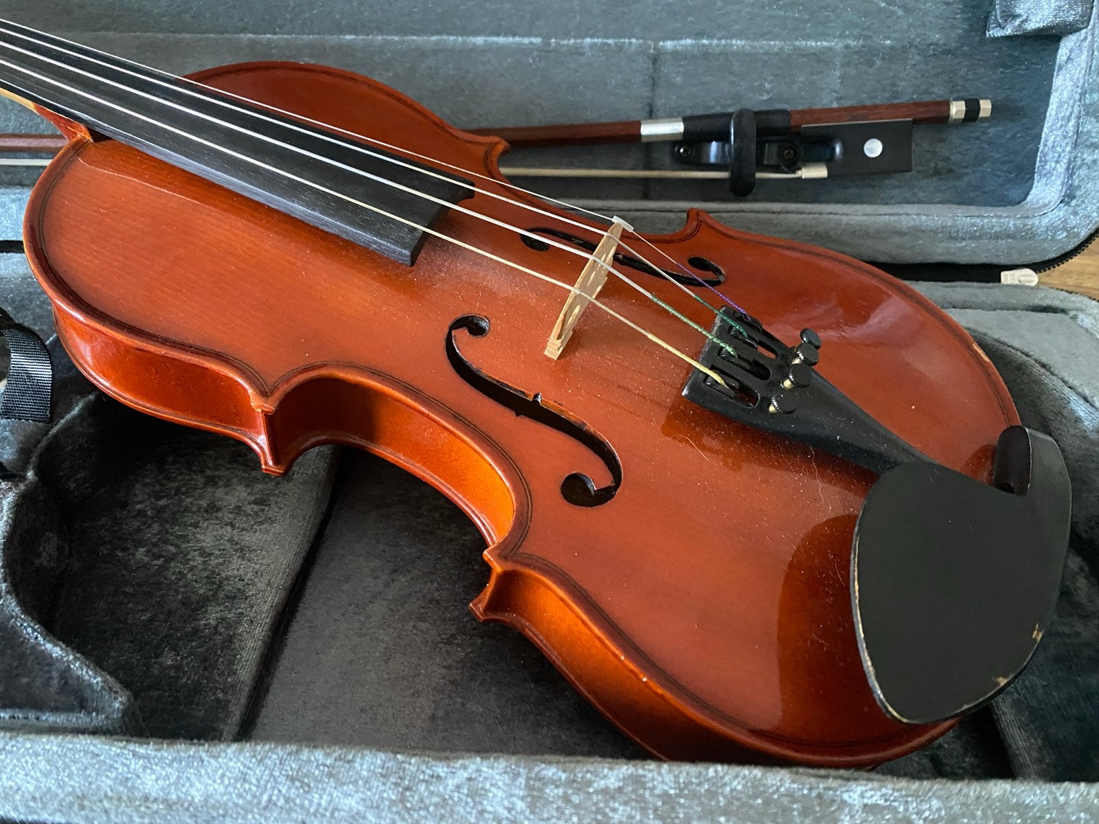 1/2 Viool met koffer en accessoires, Gebruikt, 1/2-viool, Viool, Ophalen of Verzenden