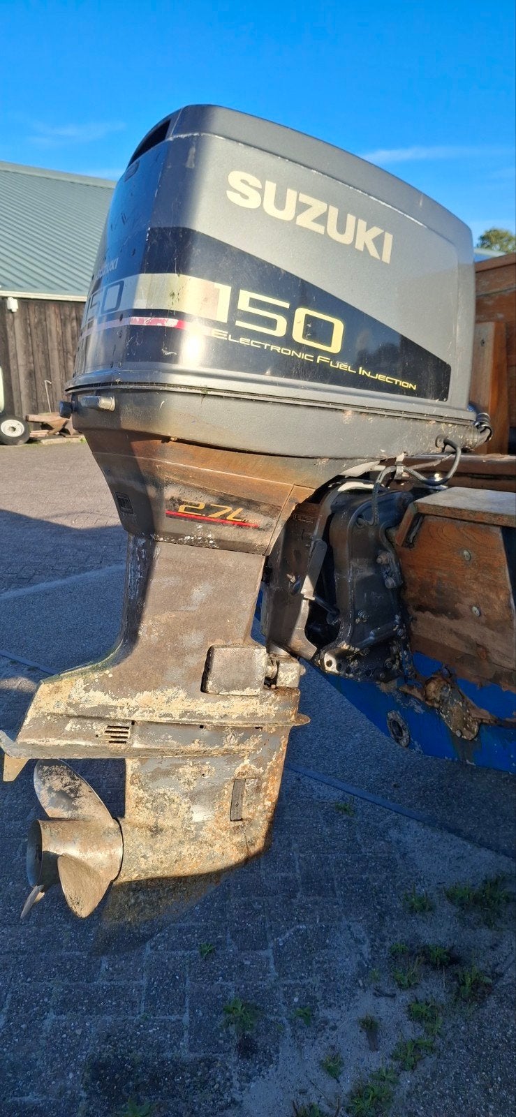 Suzuki v6 2.7 liter autolube electris start met trim, Watersport en Boten, Buiten- en Binnenboordmotoren, Gebruikt, Elektrische start