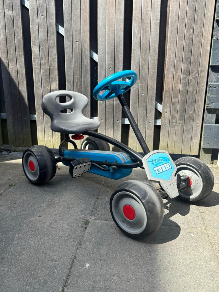 Stoere blauwe skelter met 'Turbo' design, Ophalen, Gebruikt, Overige merken