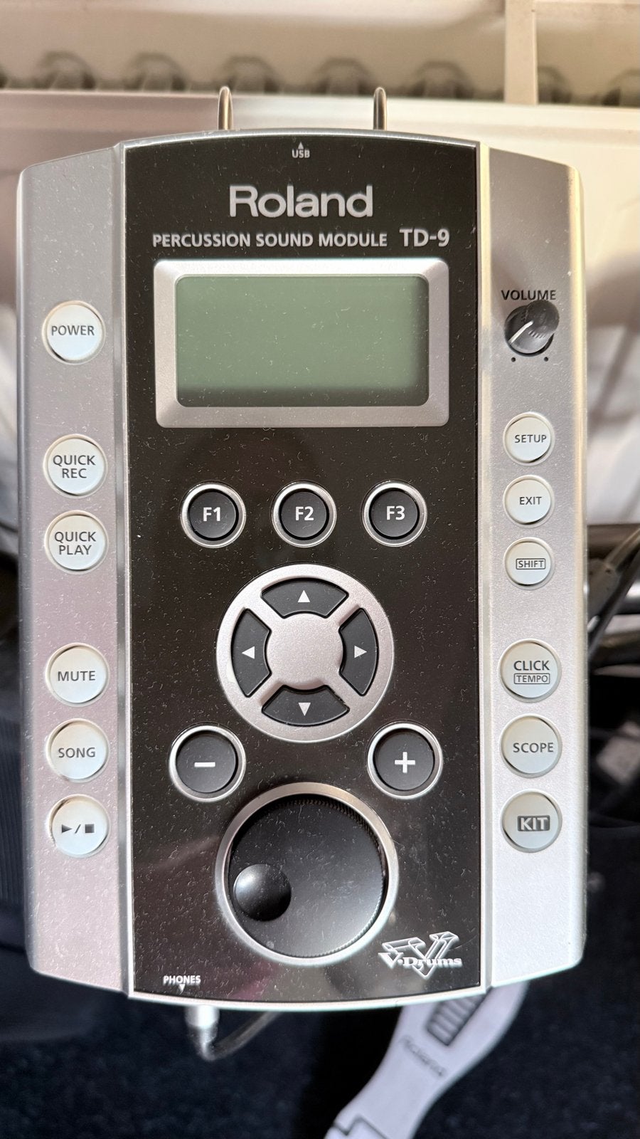Roland Percussion Sound Module TD-9 met drumkruk en mat, Muziek en Instrumenten, Ophalen, Gebruikt, Roland, Elektronisch