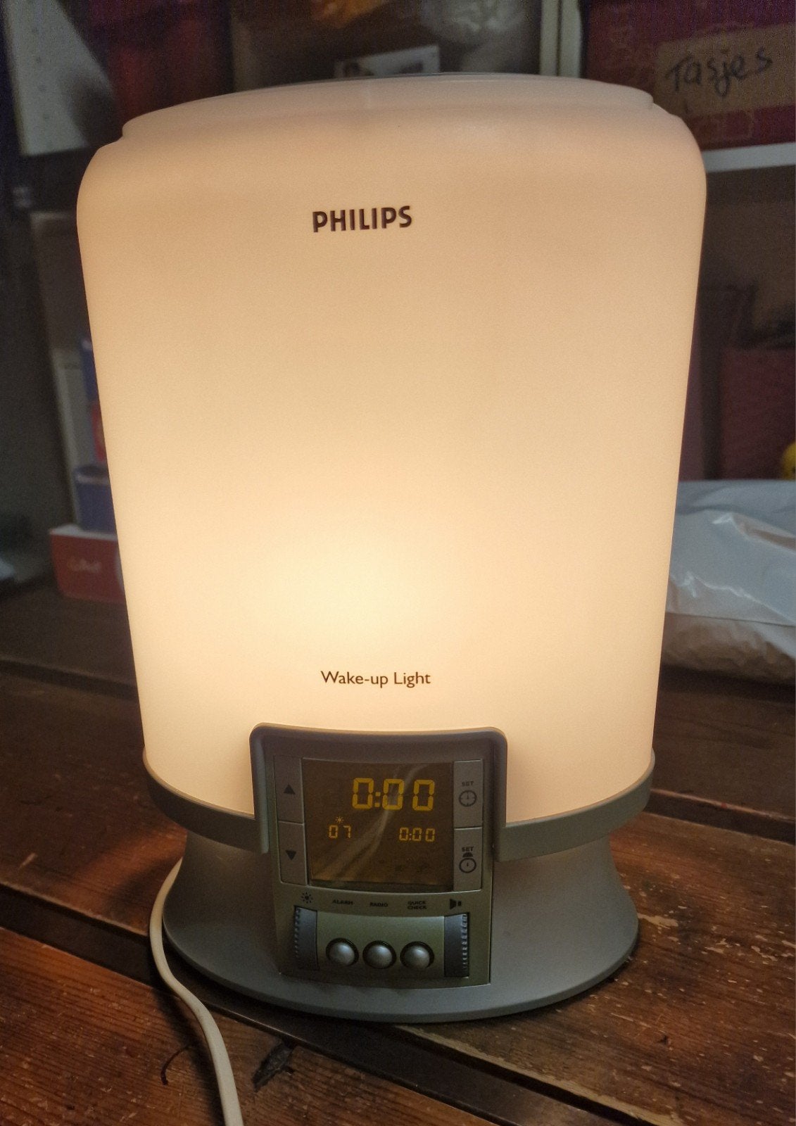 Philips Wake-up Light HF3461 - Wekker met licht en geluid, Witgoed en Apparatuur, Wekkers, Ophalen