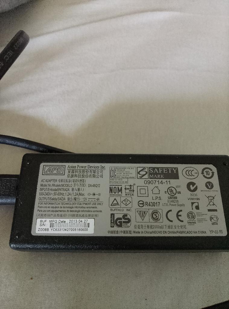 AC Adapter (Model: DA-48Q12, Computers en Software, Laptop-opladers, Gebruikt, Ophalen of Verzenden