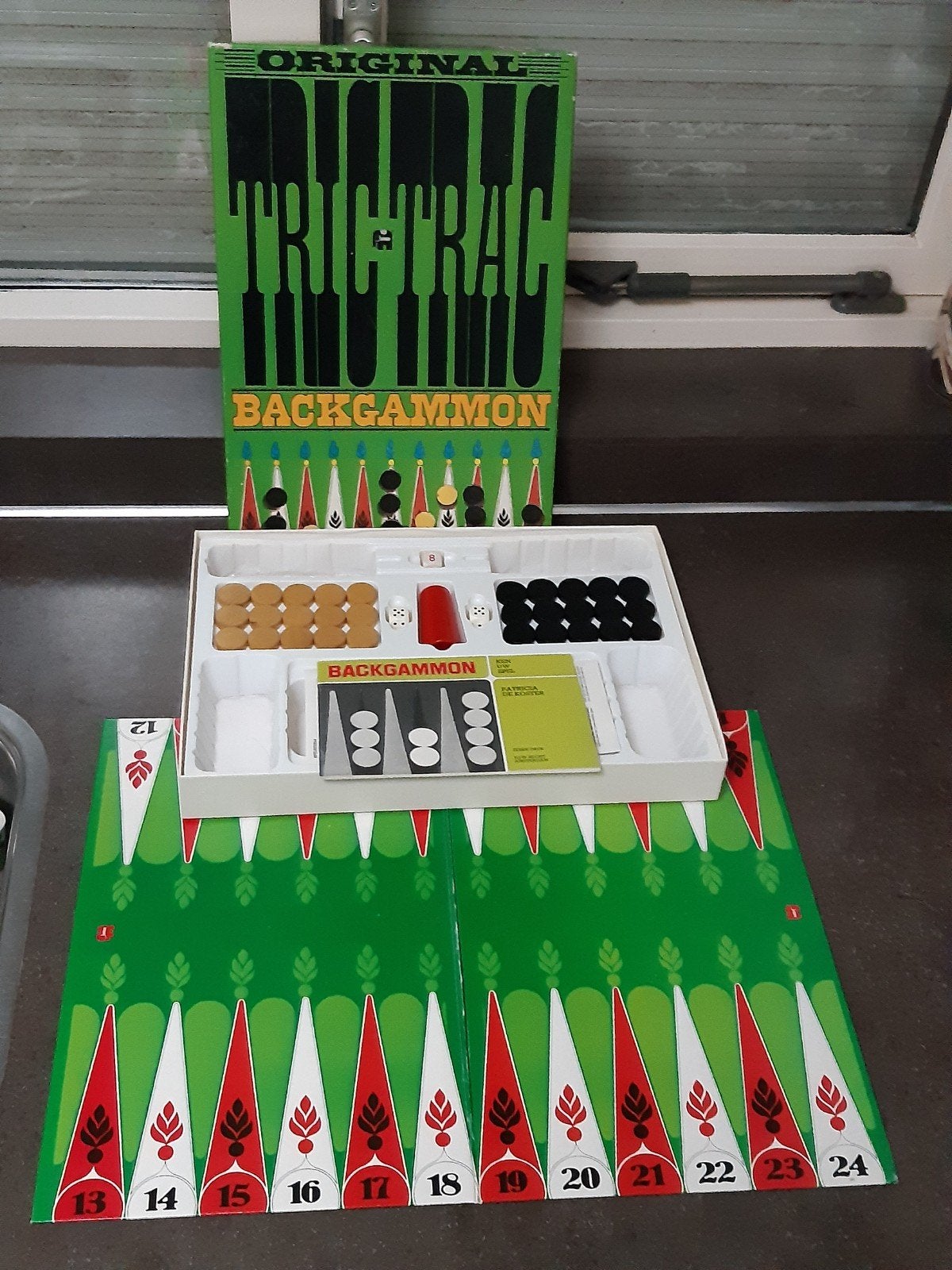 Backgammon / trictrac 1974 Jumbo, Ophalen of Verzenden, Zo goed als nieuw