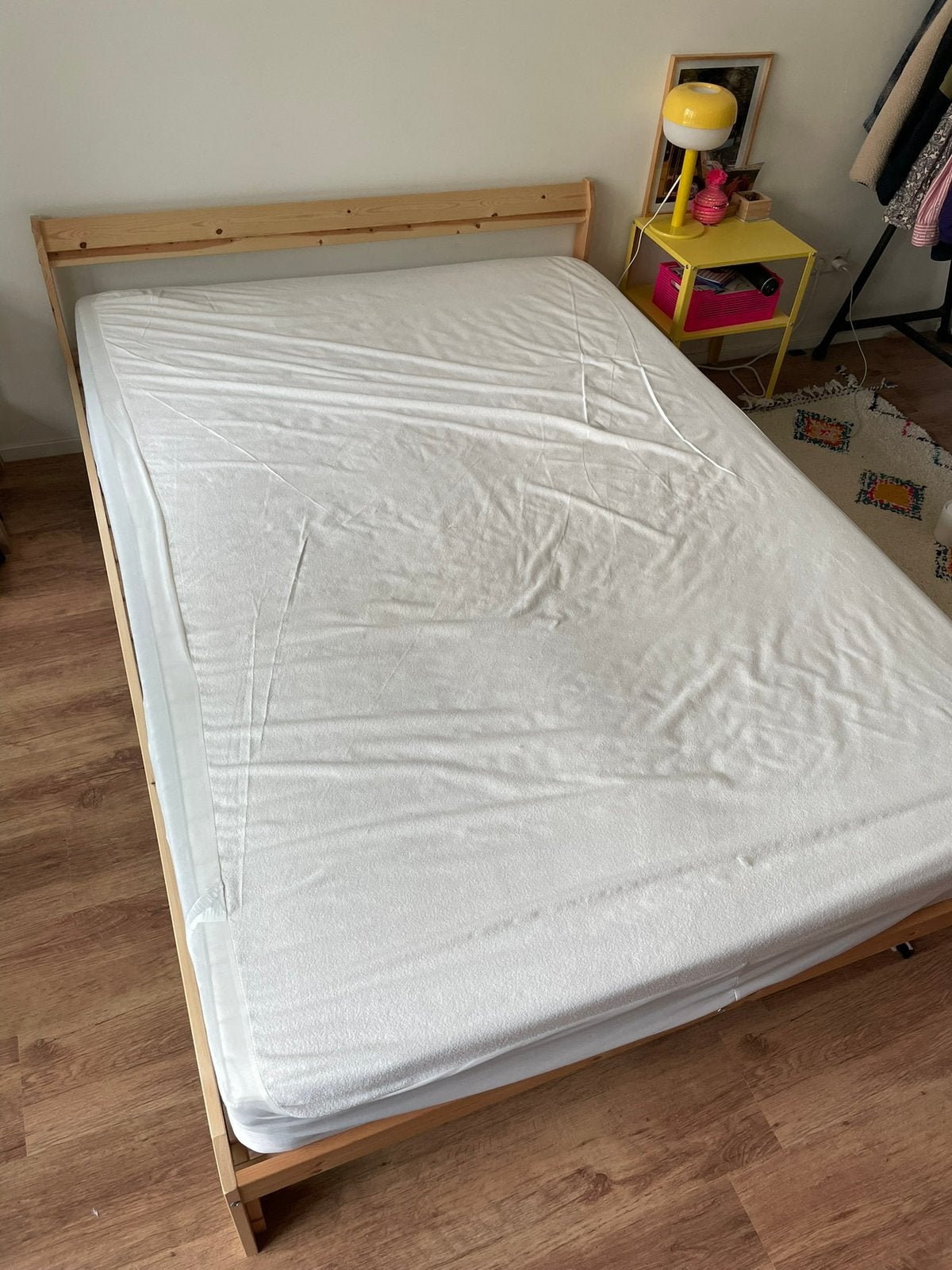 Neiden IKEA bed - 140x200, Ophalen, Gebruikt, Beige, Tweepersoons