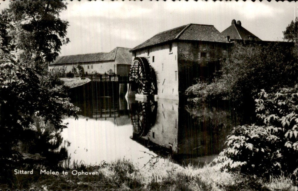Sittard - Molen - Ophoven, Ophalen of Verzenden, 1940 tot 1960, Gelopen, Limburg