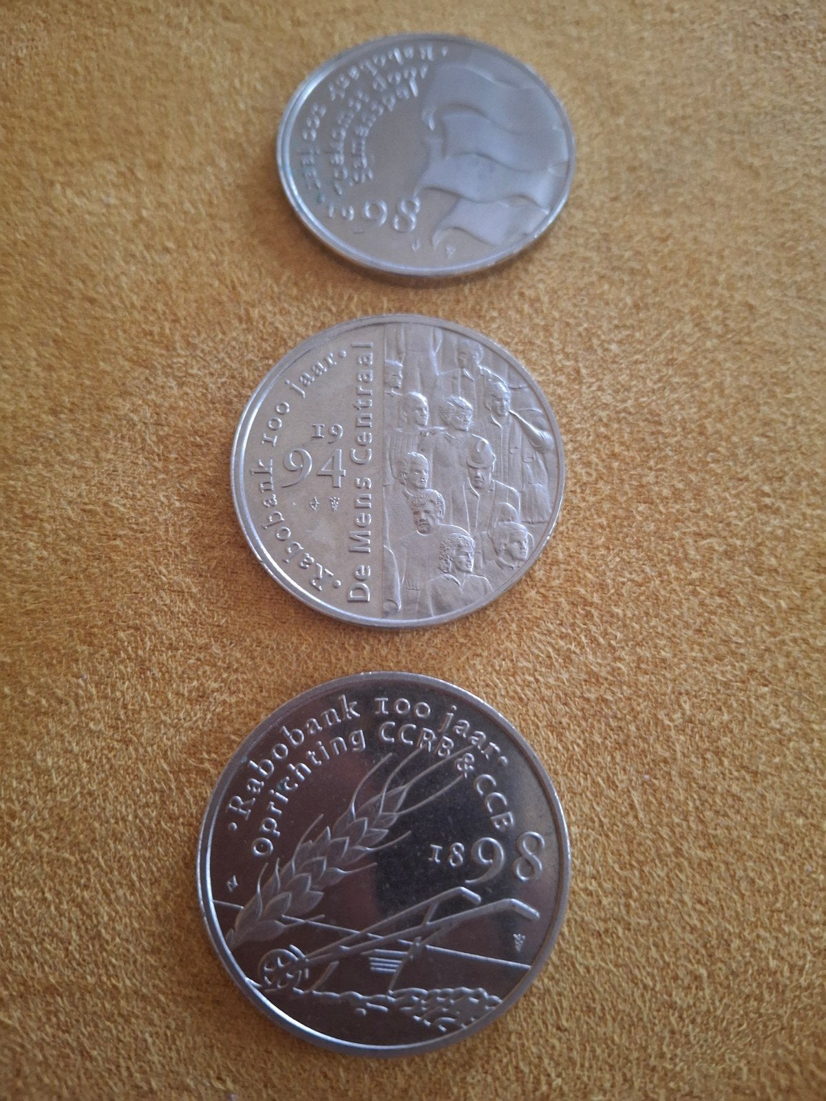 Set van 3 herdenkingsmunten: Wilhelmina, Juliana, Beatrix, Ophalen of Verzenden, Koningin Wilhelmina, Overige waardes, Setje
