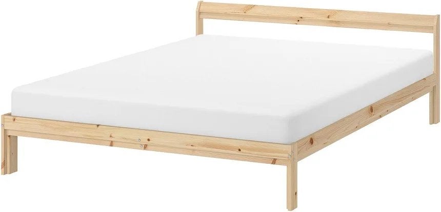Bed frame + Mattress (IKEA) 140x200, Ophalen, Gebruikt, Overige kleuren, Tweepersoons