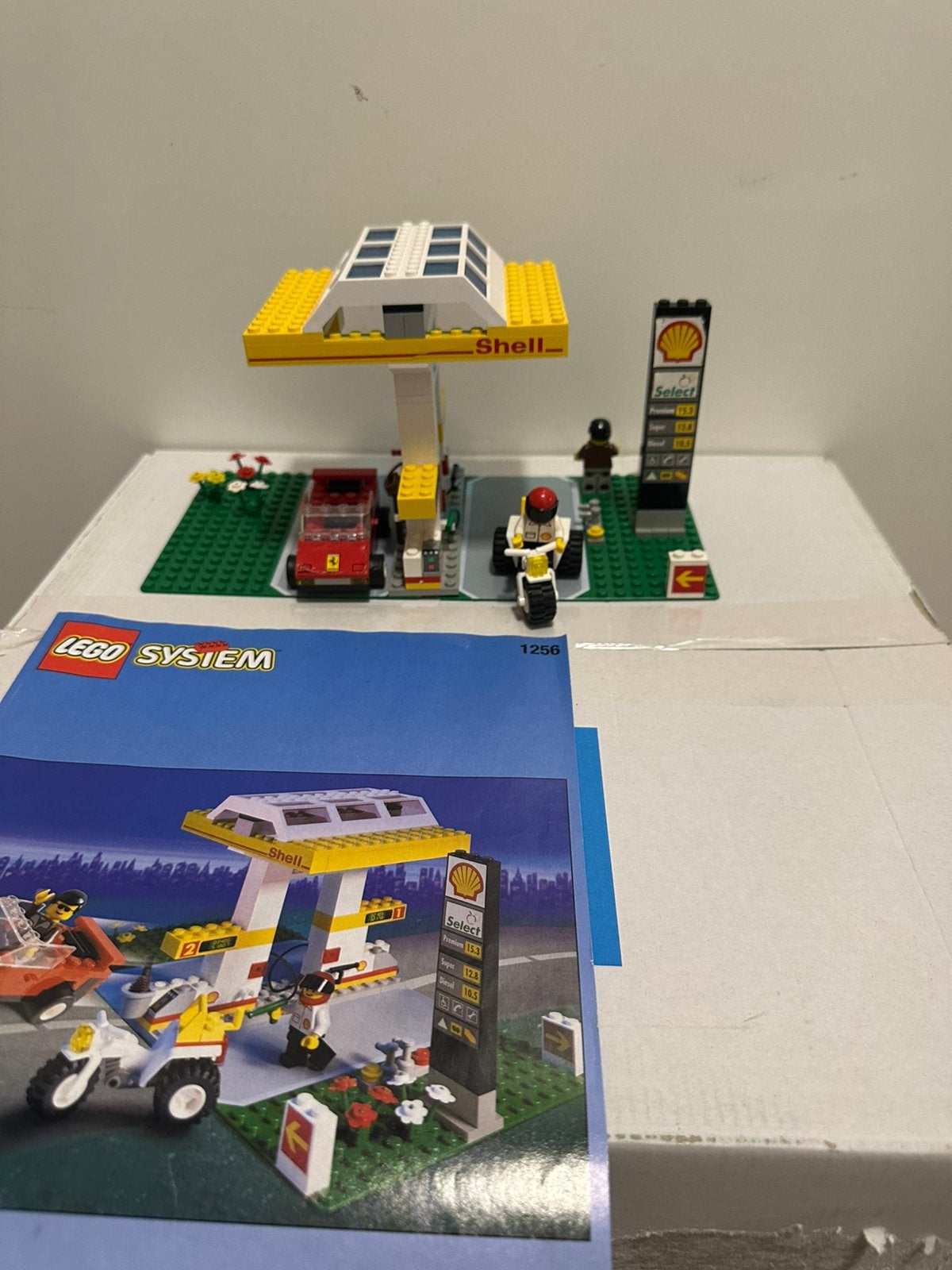 Lego set 1256 Shell Bezinestation, Kinderen en Baby's, Speelgoed | Duplo en Lego, Ophalen, Zo goed als nieuw