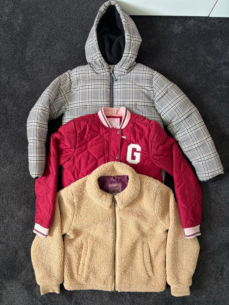 3 WE Fashion jassen voor meisjes, maat 146-152 (i.z.g.st.), Kinderen en Baby's, Kinderkleding | Maat 146, Ophalen of Verzenden