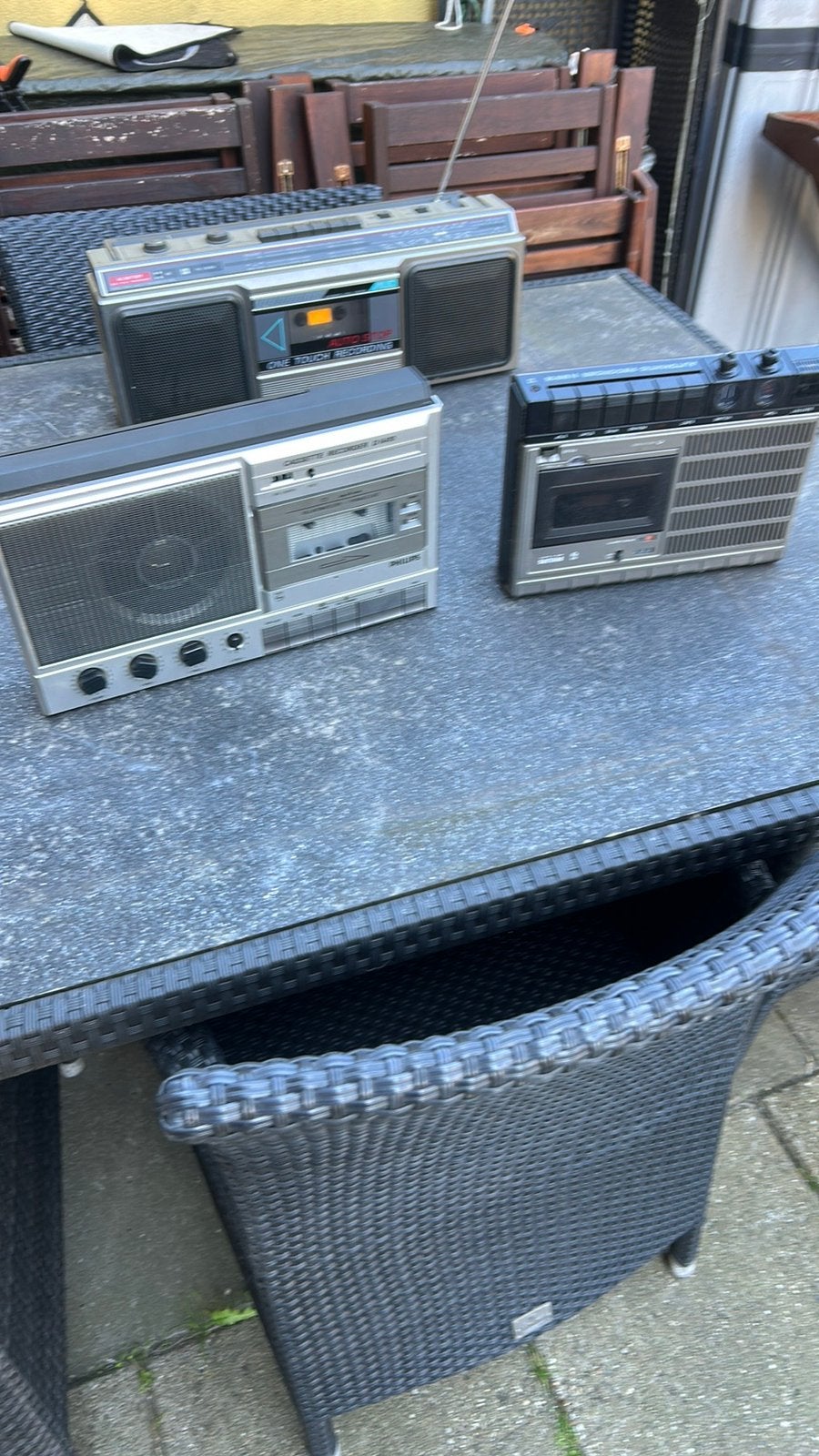 Cassetterecorder Philips en Panasonic vintage, Ophalen of Verzenden, Philips