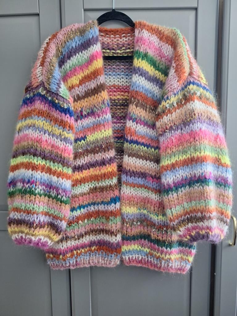 Nieuw handgemaakt mohair/merino vest, een maat, Ophalen of Verzenden, Nieuw, Maat 46/48 (XL) of groter, Overige kleuren