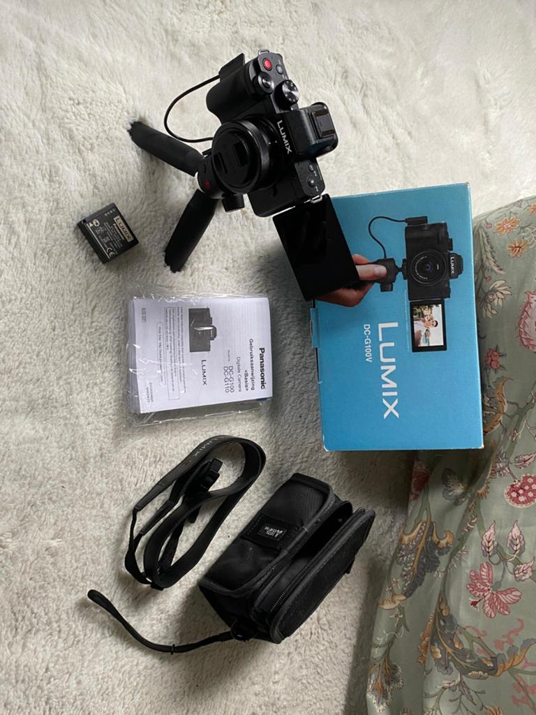 Lumix G100V, 20 Megapixel, Spiegelreflex, Ophalen of Verzenden, Zo goed als nieuw