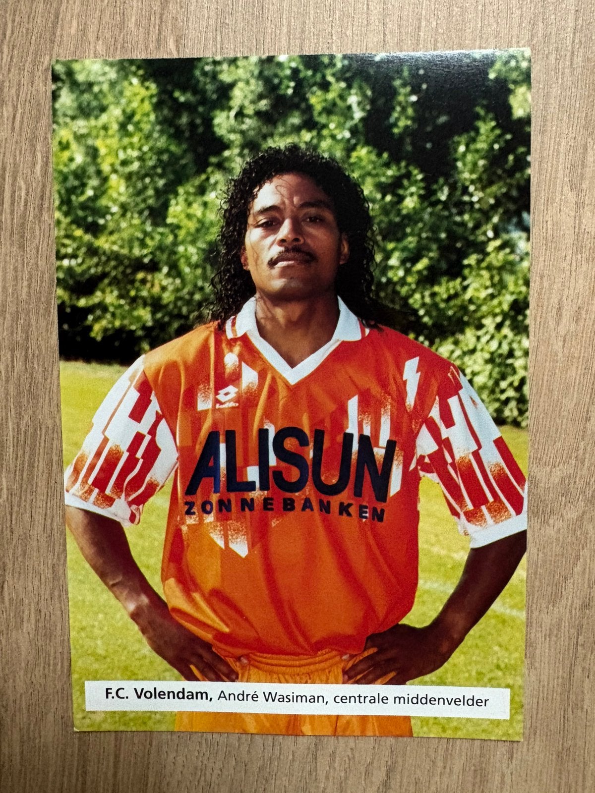 Fotokaart Andre Wasiman (FC Volendam)., Verzamelen, Ophalen of Verzenden, Nieuw, Overige binnenlandse clubs, Spelerskaart