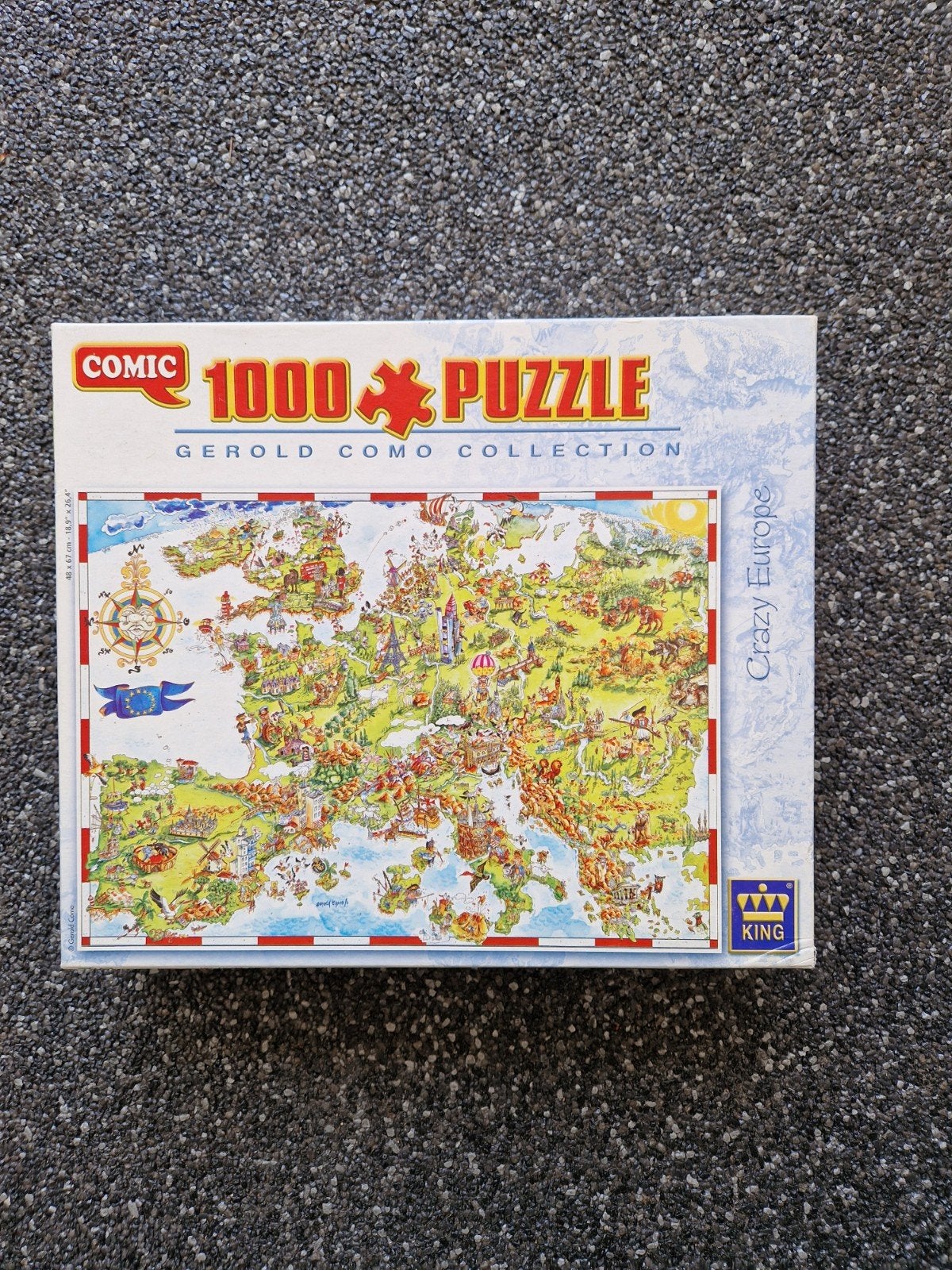 Europa puzzel 1000stukjes, Ophalen, 500 t/m 1500 stukjes