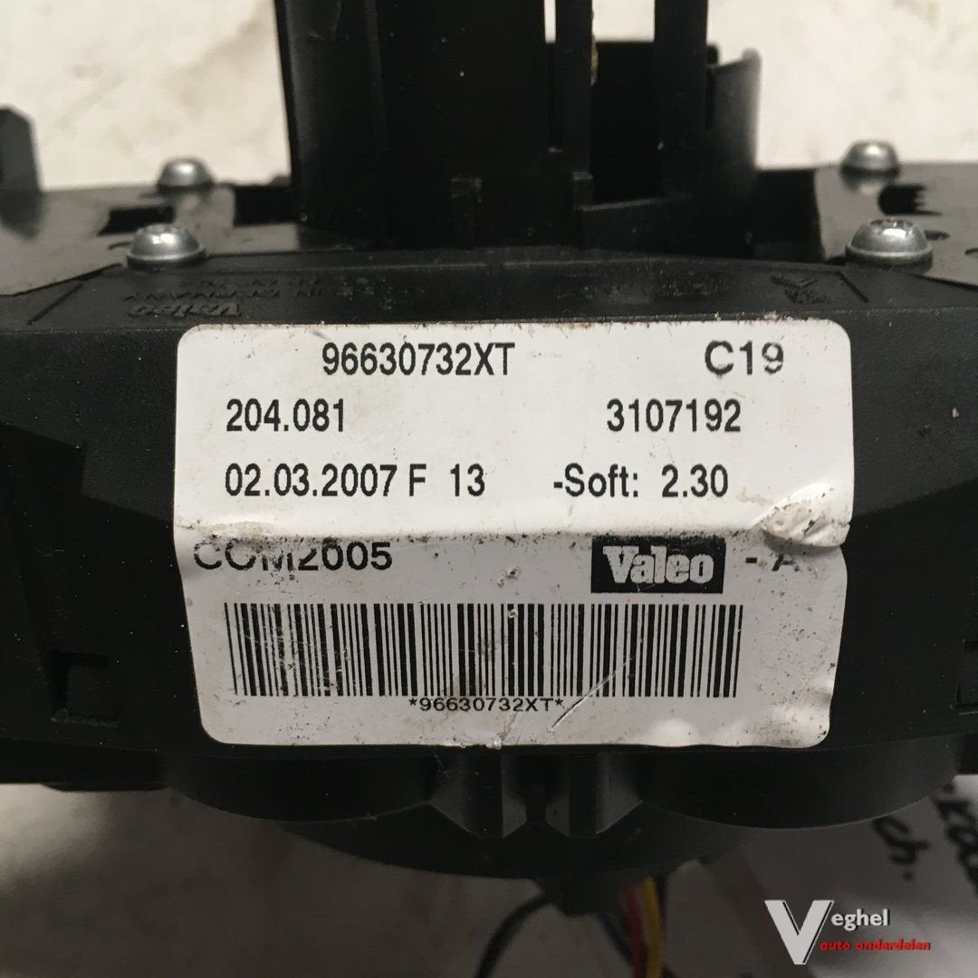 Peugeot 207  2007 Stuurkolom Combischakelaar  96630732XT, Auto-onderdelen, Gebruikt, -, -, Ophalen of Verzenden