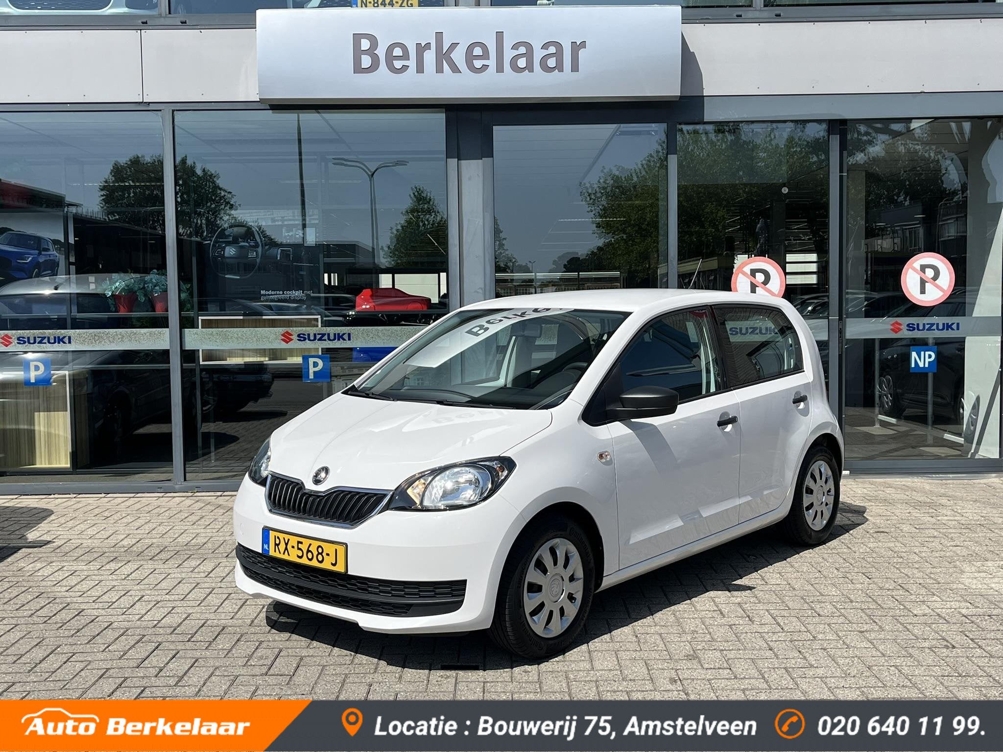 Skoda Citigo 1.0 Greentech Active | 5 deurs | Weinig kilomet, Auto's, Voorwielaandrijving, Stof, Gebruikt, Wit