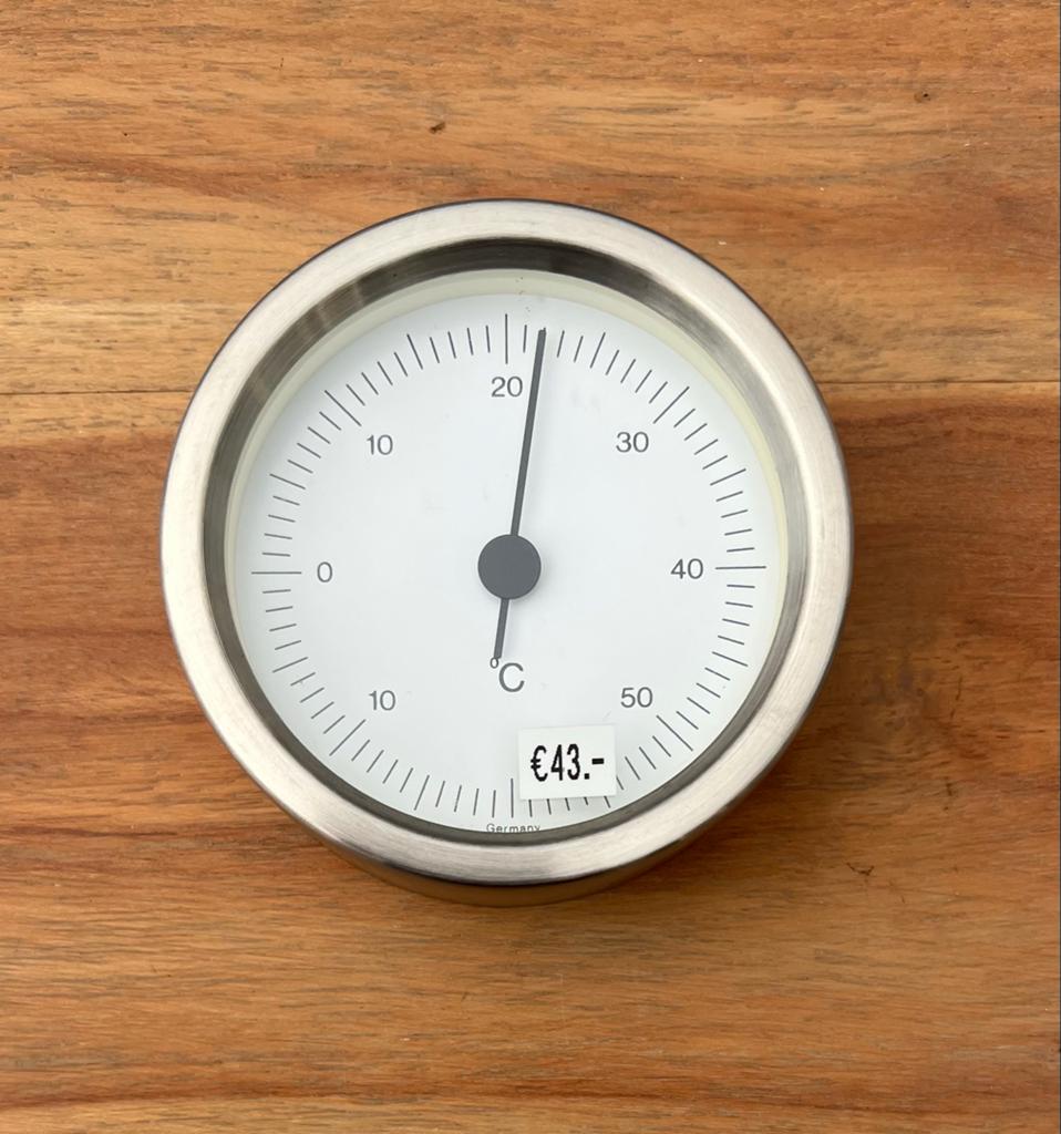 Stijlvolle RVS thermometer, Ophalen of Verzenden, Nieuw