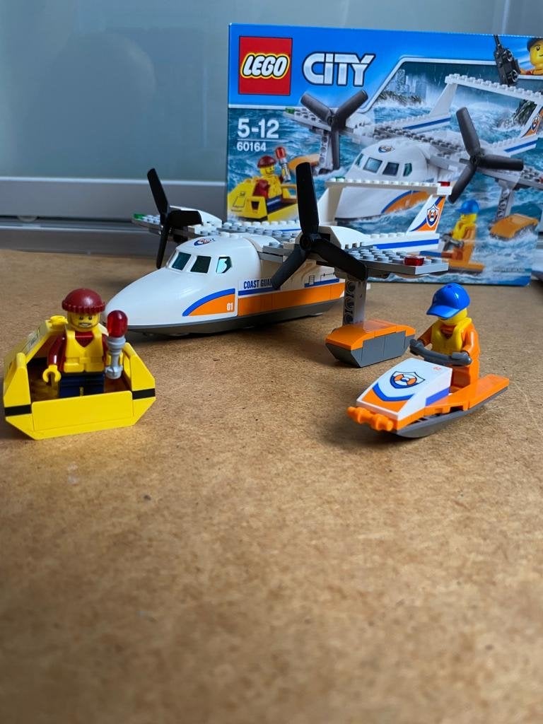 LEGO City 60164 Reddingsvliegtuig compleet met doos, City, Lego, Ophalen of Verzenden, Zo goed als nieuw