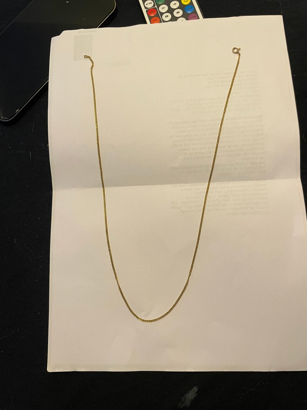 Gouden ketting 21karaat, Ophalen, Zo goed als nieuw, Goud, Goud