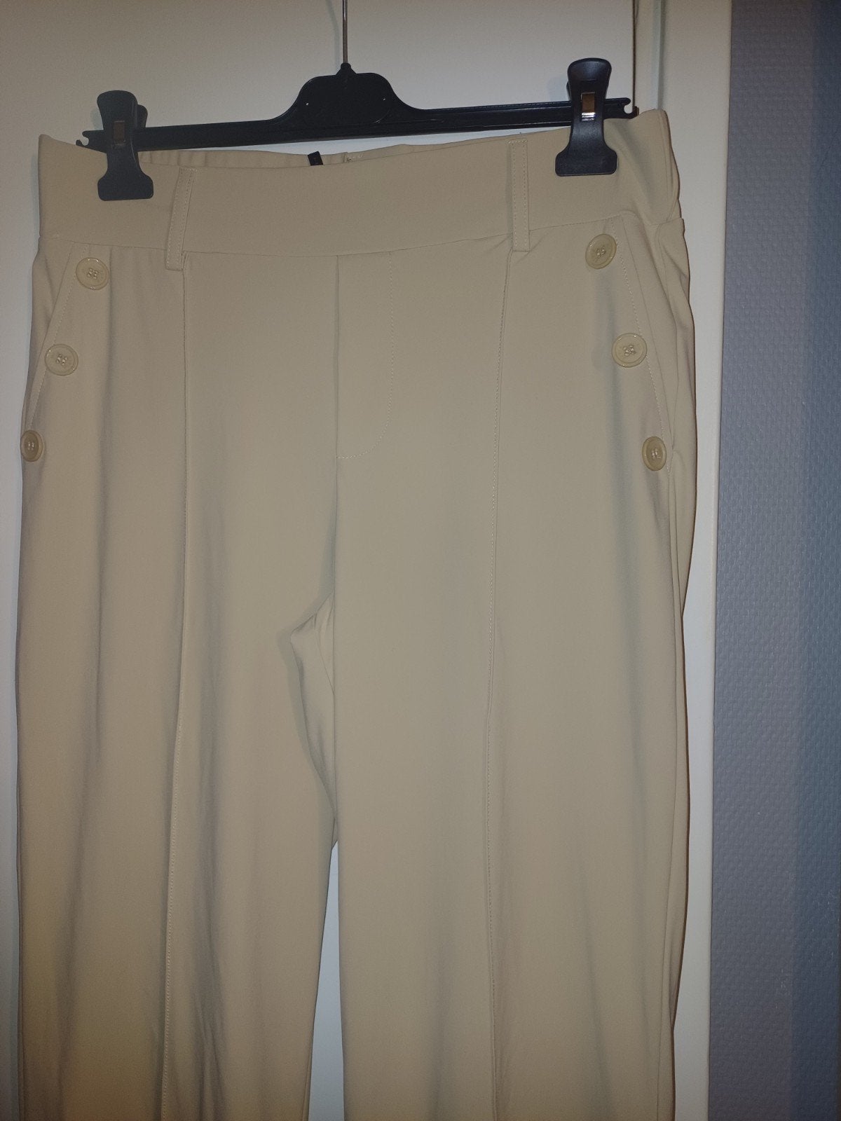 Mi piace travelbroek straight leg Sand, maat L, Mp, Mp, Beige, Maat 42/44 (L)