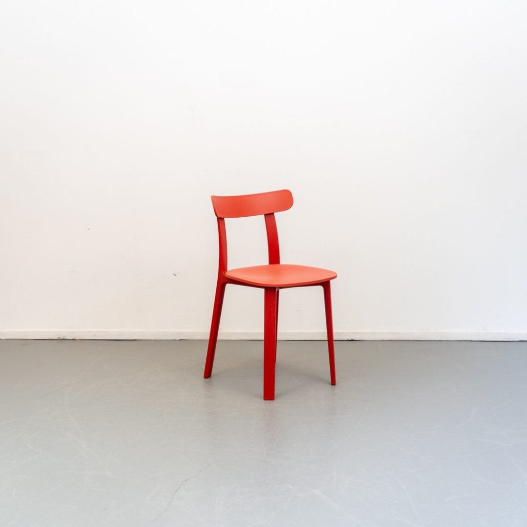 Vitra All Plastic Chair Stoel Rood Kunststof