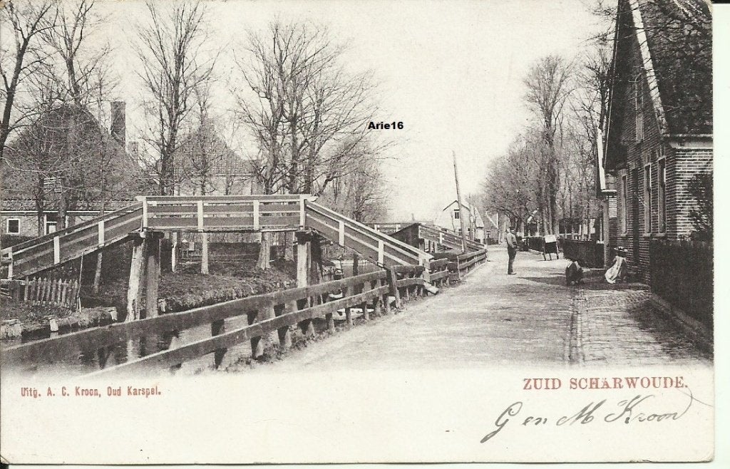 Zuid-Scharwoude, Verzenden, Voor 1920, Gelopen, Noord-Holland