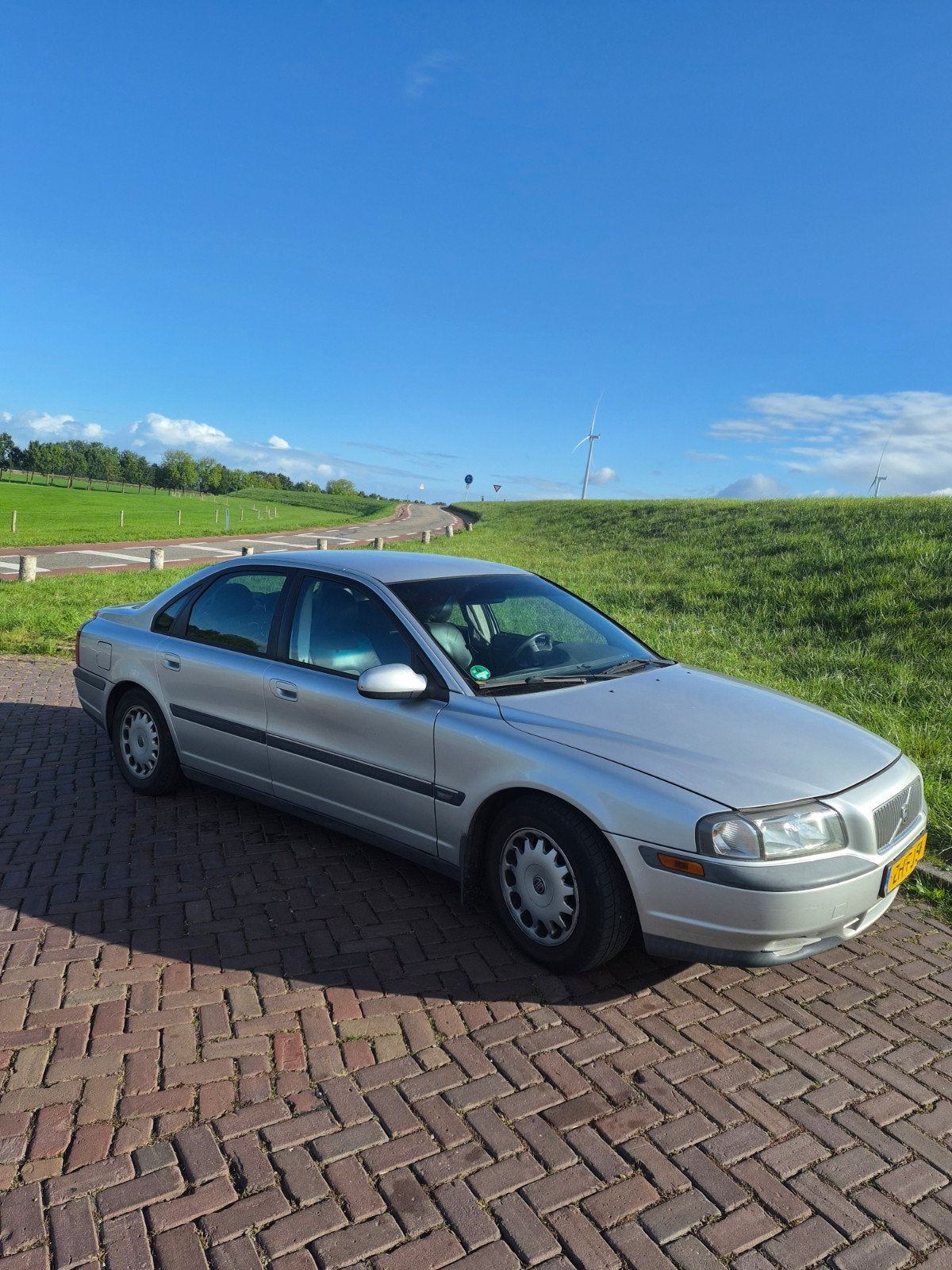 Volvo S80 2.4 170PK AUT 1999 Grijs, Auto's, 1800 kg, Zwart, Elektrische ramen, Leder en Stof