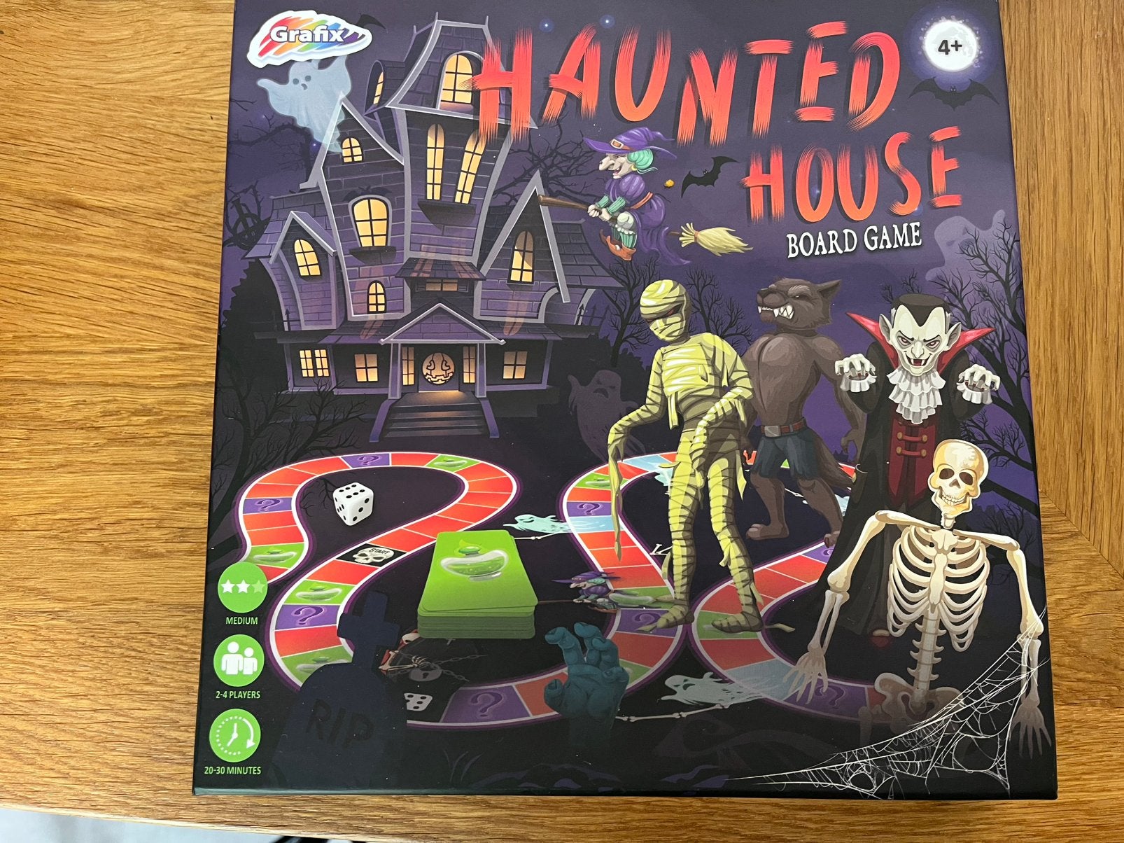 Haunted house bordspel, Hobby en Vrije tijd, Gezelschapsspellen | Bordspellen, Ophalen, Zo goed als nieuw