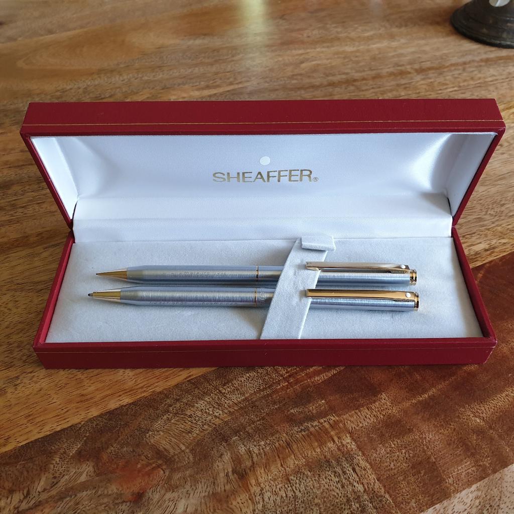 Vintage Sheaffer pen en vulpotlood, Verzamelen, Pennenverzamelingen, Ophalen of Verzenden, Gebruikt, Balpen, Overige merken